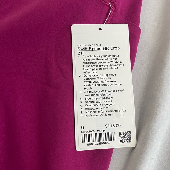 Lululemon Swift Speed Leggings - Picture 7 of 9